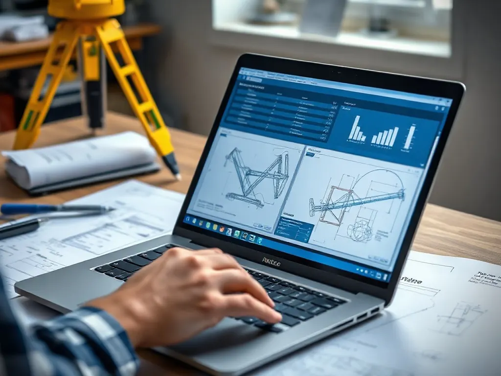 Plans and survey data produced by dimensional control