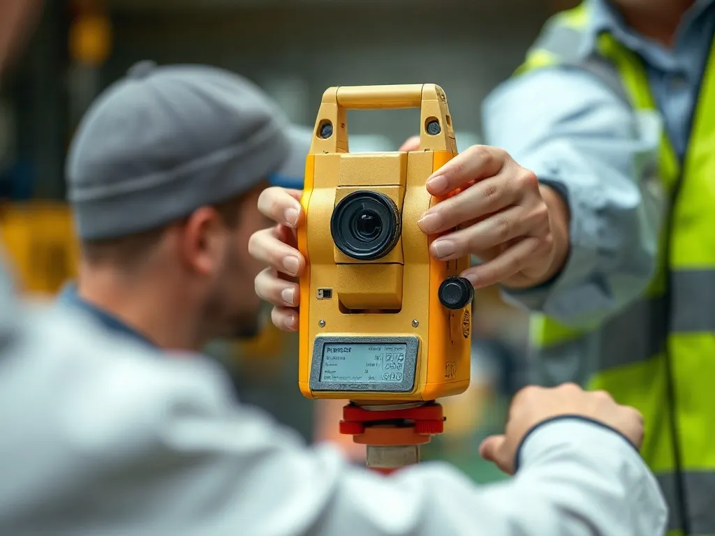Equipment used for registration of scans, photographed close up