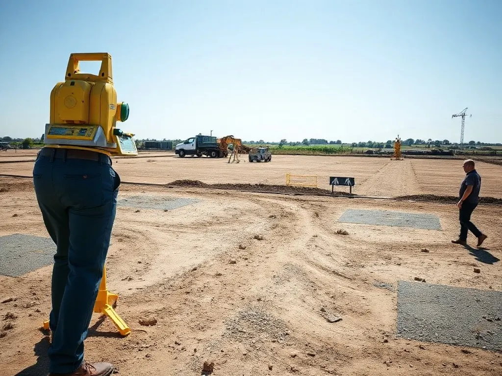 The site involved in total station, near Gravesend, seen from a distance